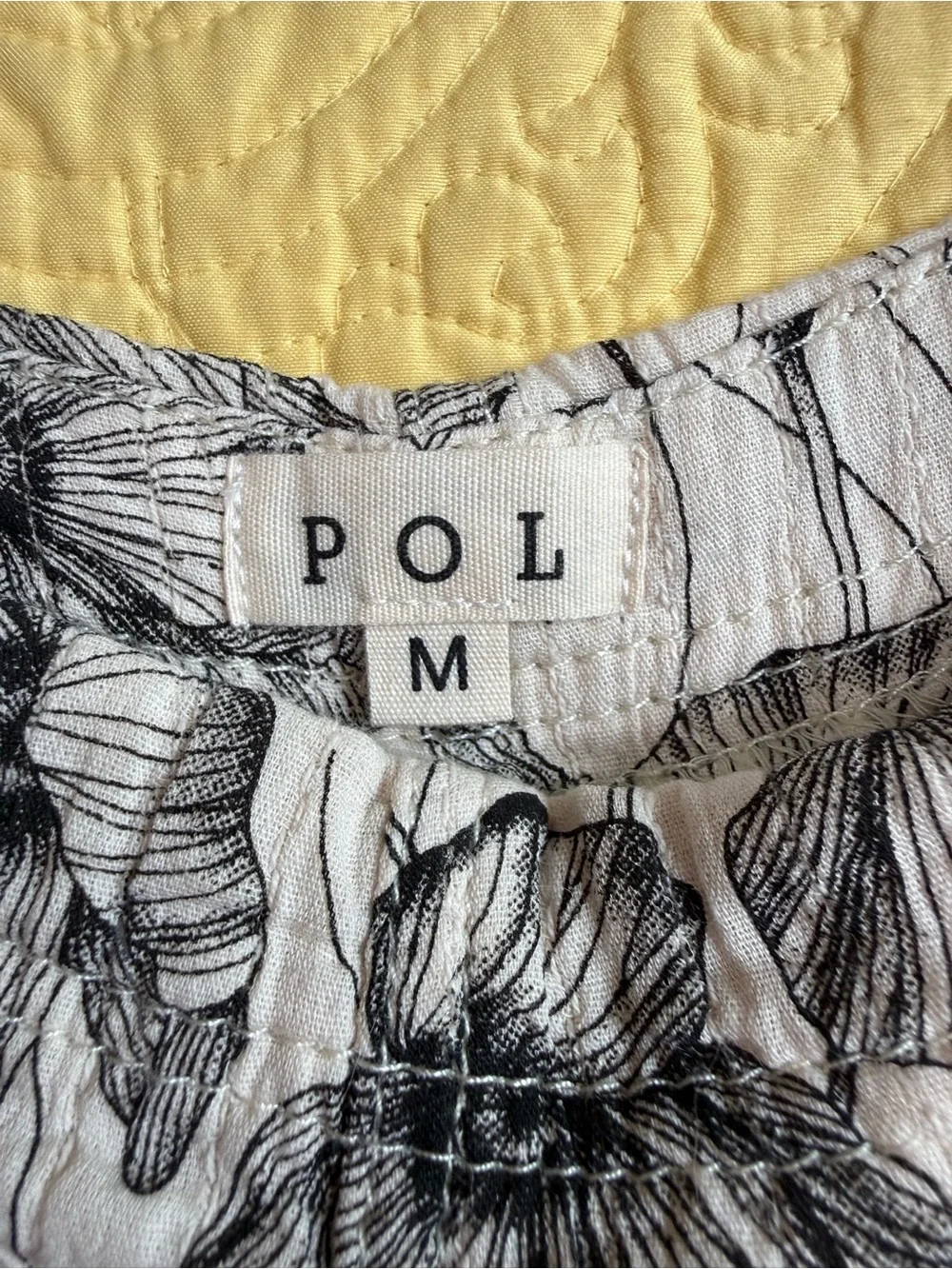 H040 POL M pp21 Cream Floral Overlay Lace A Lot of Details Maxi Jumpsuit Pants - Picture 13 of 16